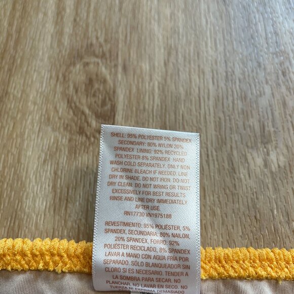 SHADE & SHORE BIKINI BOTTOM PUCKER CHEEKY SIDE TIE SIZE XL SWIM SUIT ORANGE NWT - Picture 6 of 6